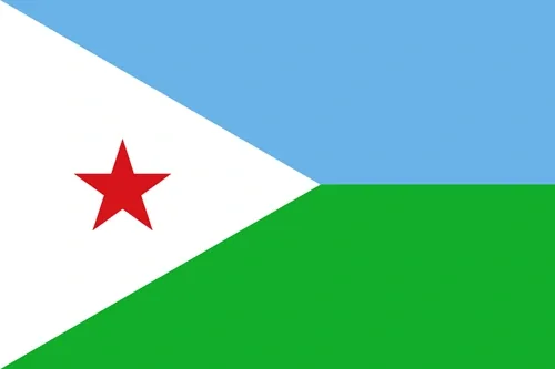Flagga: Djibouti