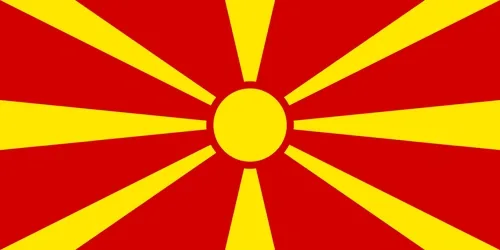 Flaga: Macedonia Północna